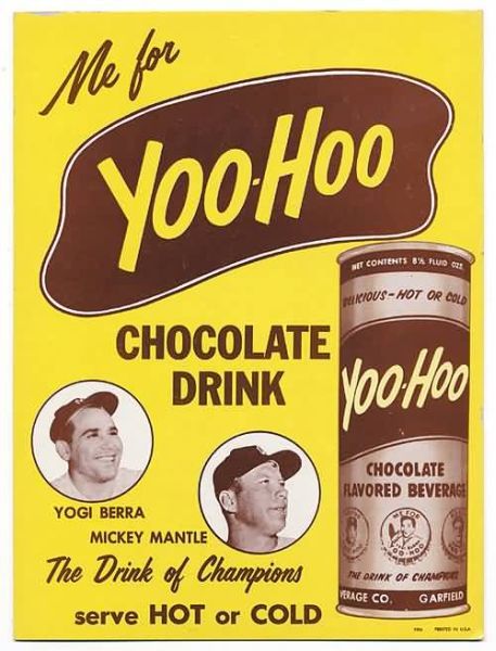 1960 Yoo-Hoo Mantle Berra